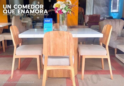 Lee más sobre el artículo Comedor Paleta: diseño, elegancia y entrega inmediata