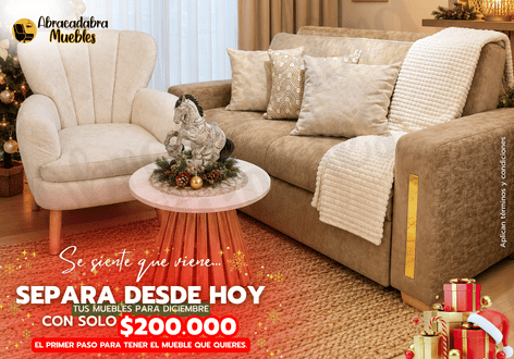 Lee más sobre el artículo Separa tu mueble desde $200.000 | Abracadabra Muebles Ibagué